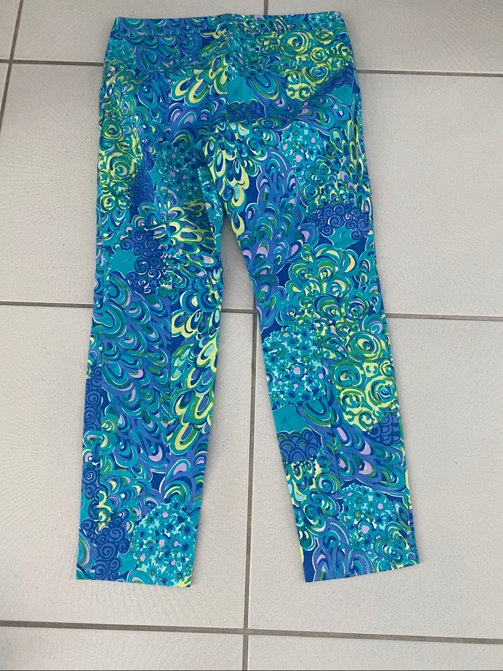 Lilly Pulitzer Kelly Skinny Ankle Pants in Lilly’s Lagoon. 10 - Picture 4 of 6